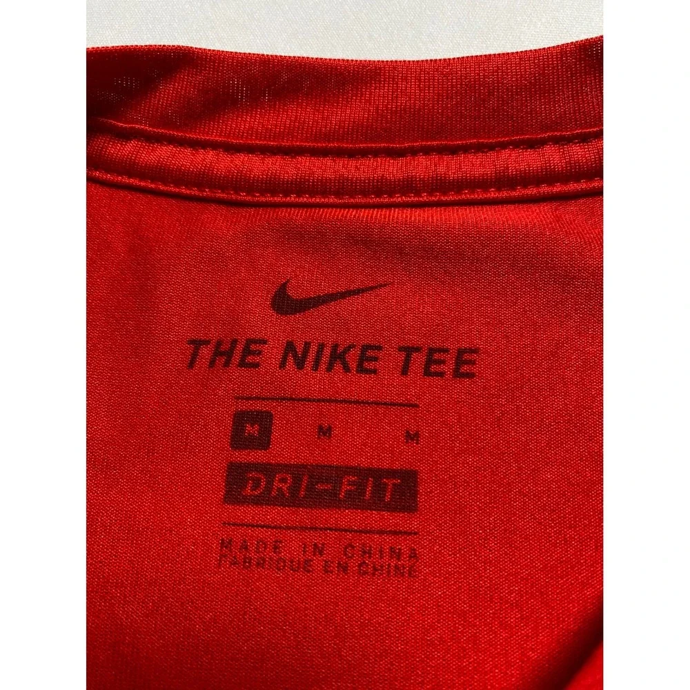 Nike Mens Dri-FIT Heavy Flex Slow Reps Weightlifting Turtle Red Tee DM6283-657